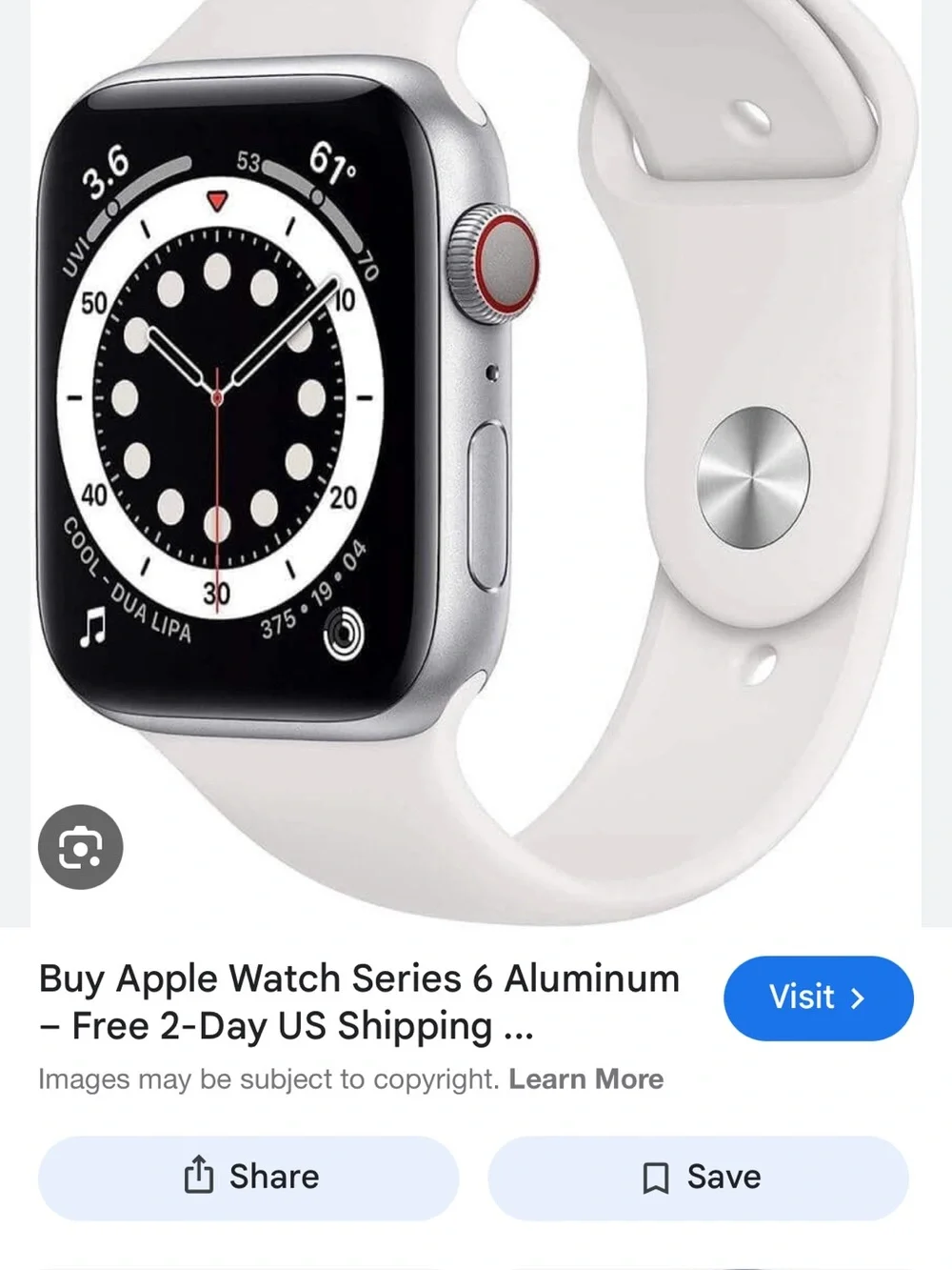 Apple Watch Series 6 Aluminum with CELLULAR DATA purchased new
